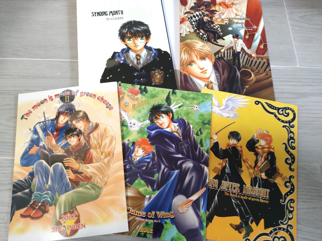 日文bl同人誌 Love Peace 橘水樹 櫻林子紫宸殿 Harry Potter 哈利波特 5本 興趣及遊戲 書本 文具 漫畫 Carousell
