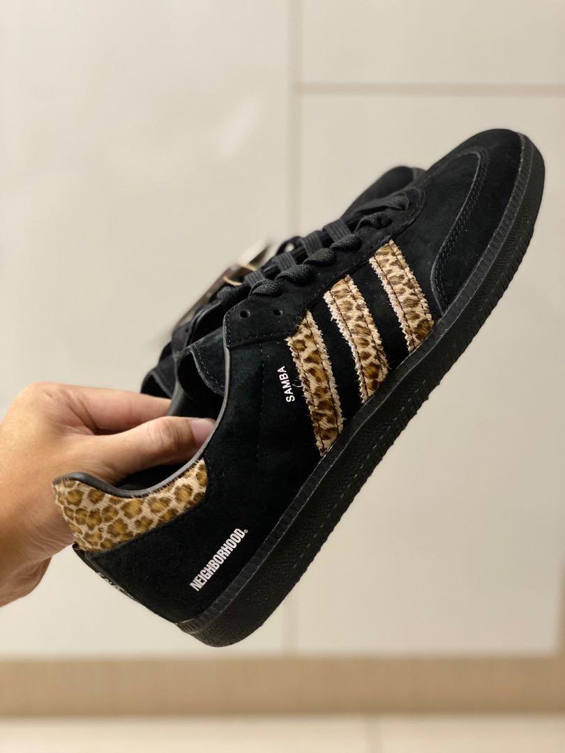 Adidas gazelle black raw discount desert leopard