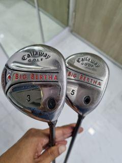 Callaway 3 & 5 Golf Wood 75 R Flex with head covers