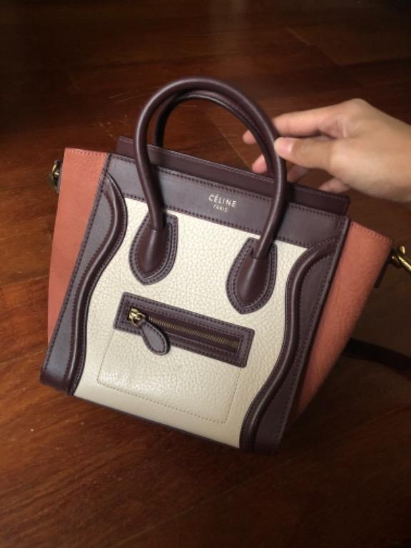 Celine nano hot sale luggage tricolor