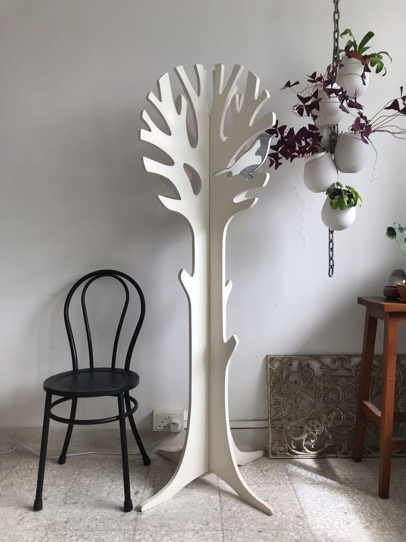 Coat and hat stand tree with bird, Furniture & Home Living, Home