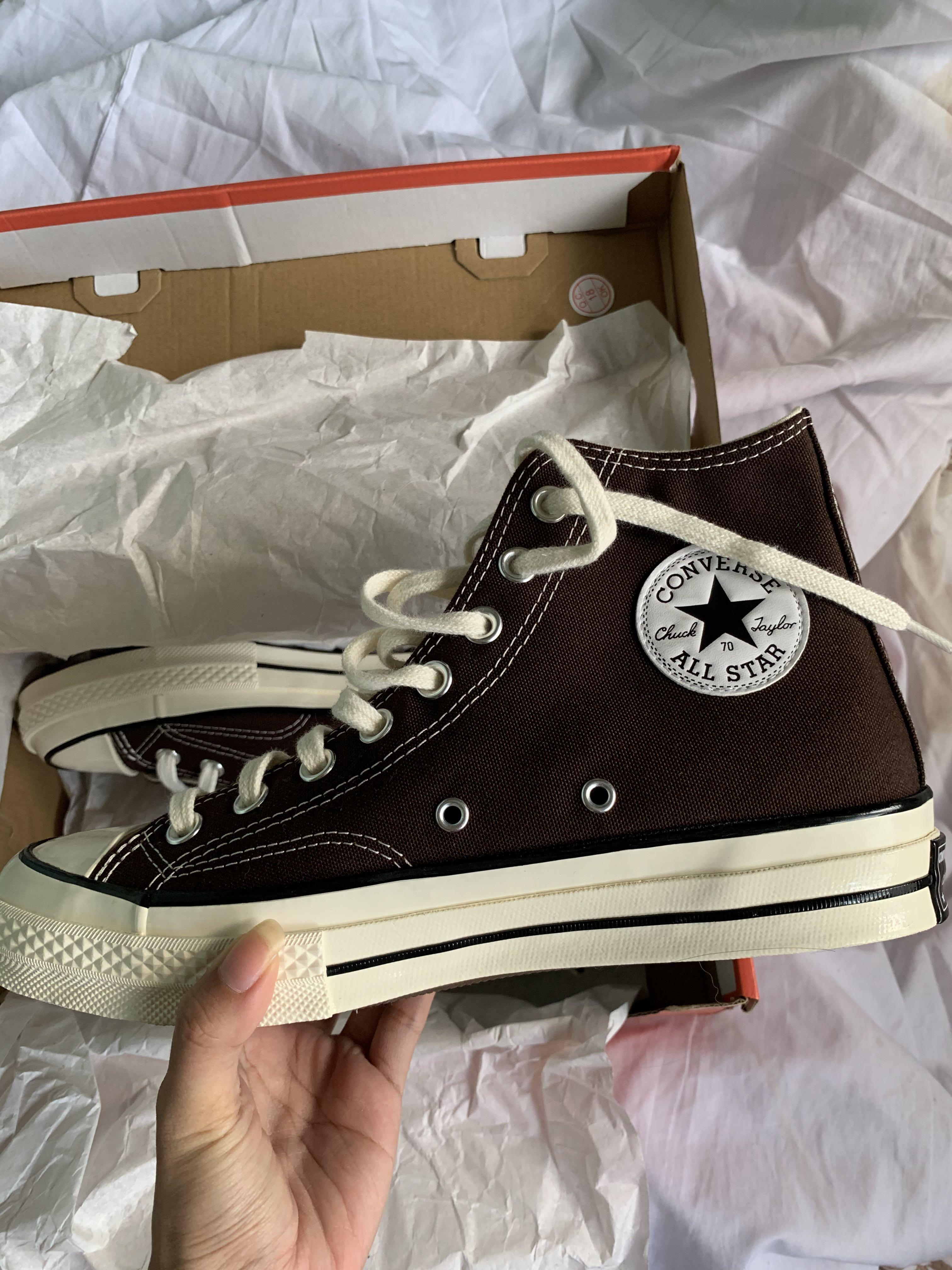 Converse Chuck 70 High Root / Brown, Women's Fashion, Footwear, Sneakers on Carousell