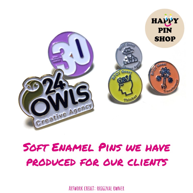 Custom enamel pins for school, company, event, wedding, corporate gift