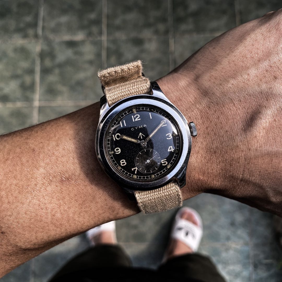 Cyma www dirty dozen wwii ww2 watch Luxury Watches on Carousell