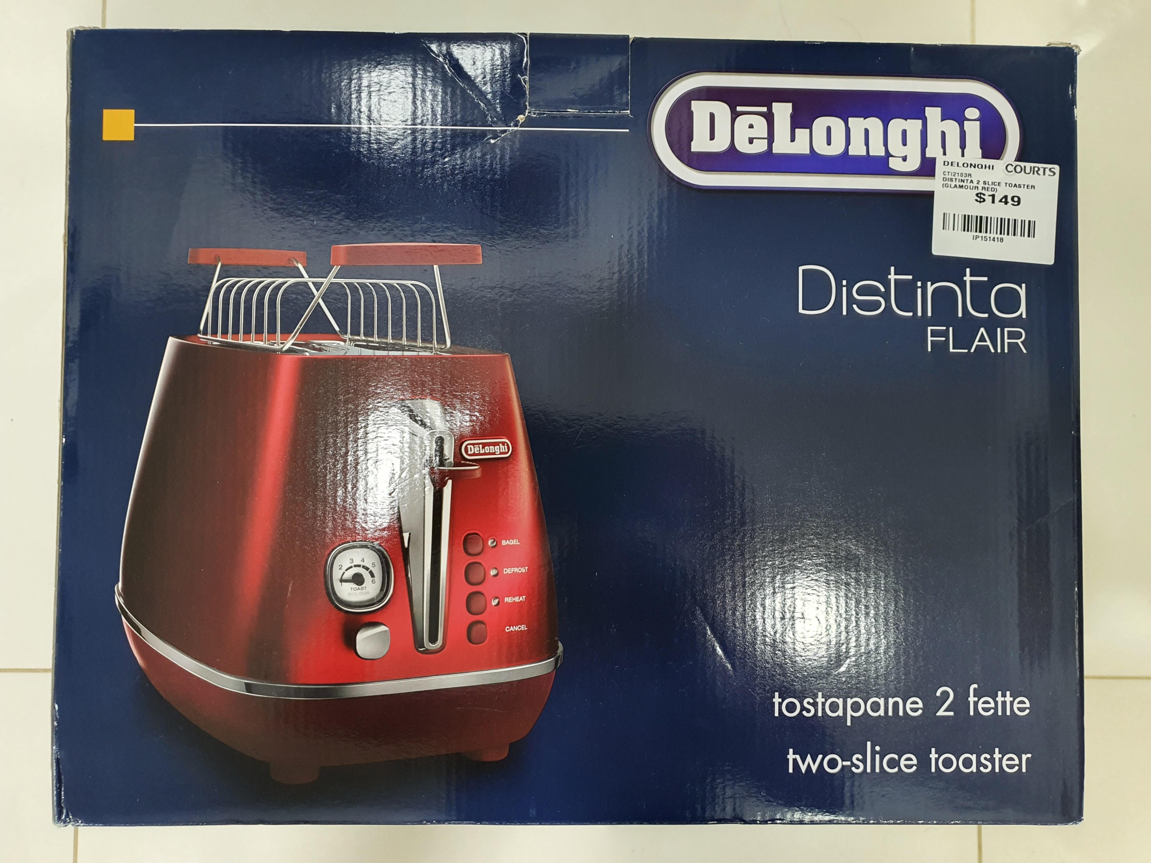 DeLonghi electric kettle & toaster in red, TV & Home Appliances