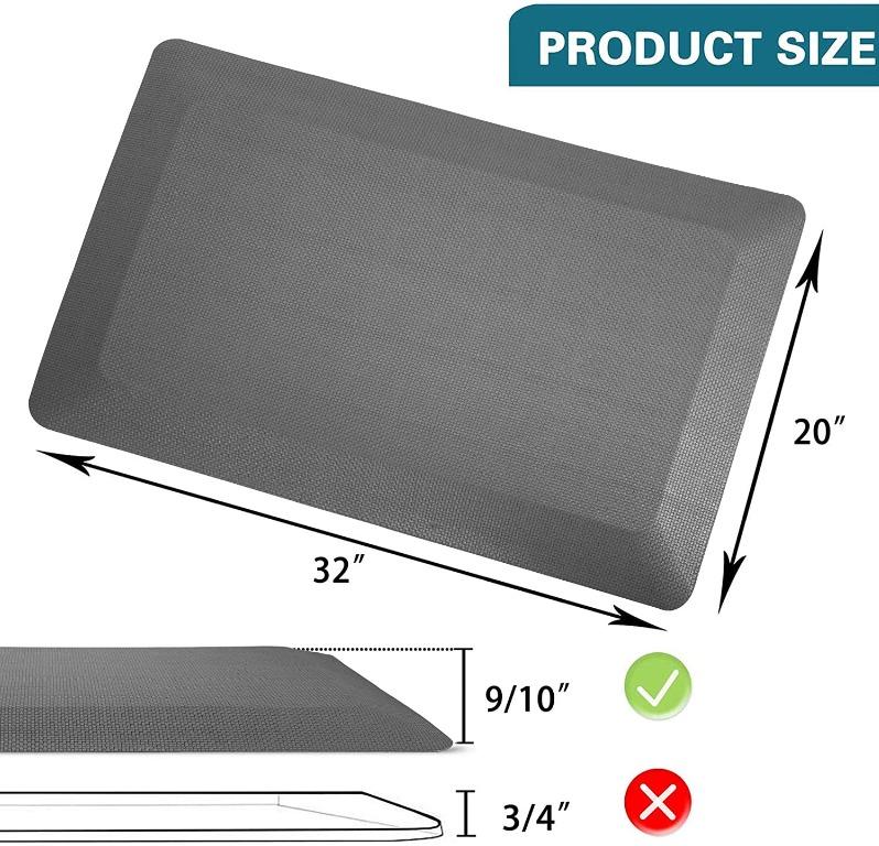 Anti Fatigue Mat Floor Kitchen Mat, Standing Desk Mat Foam