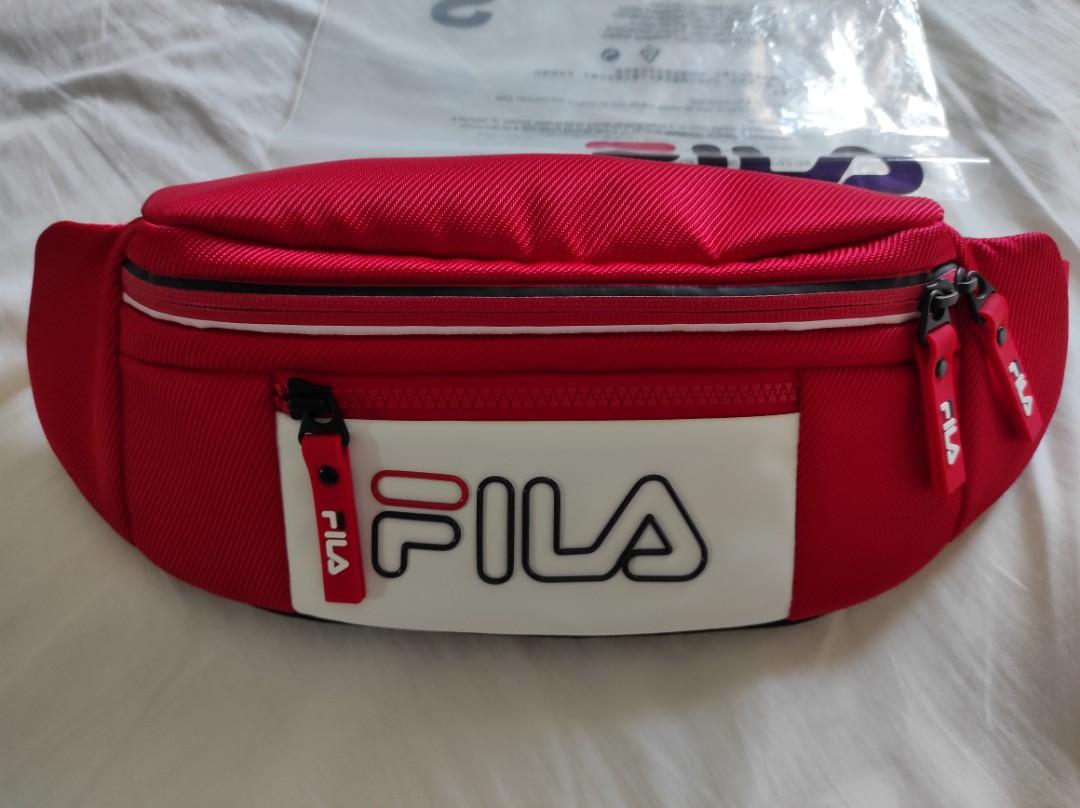 Red fila bum bag sales