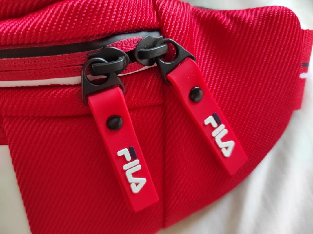Red fila bum best sale bag