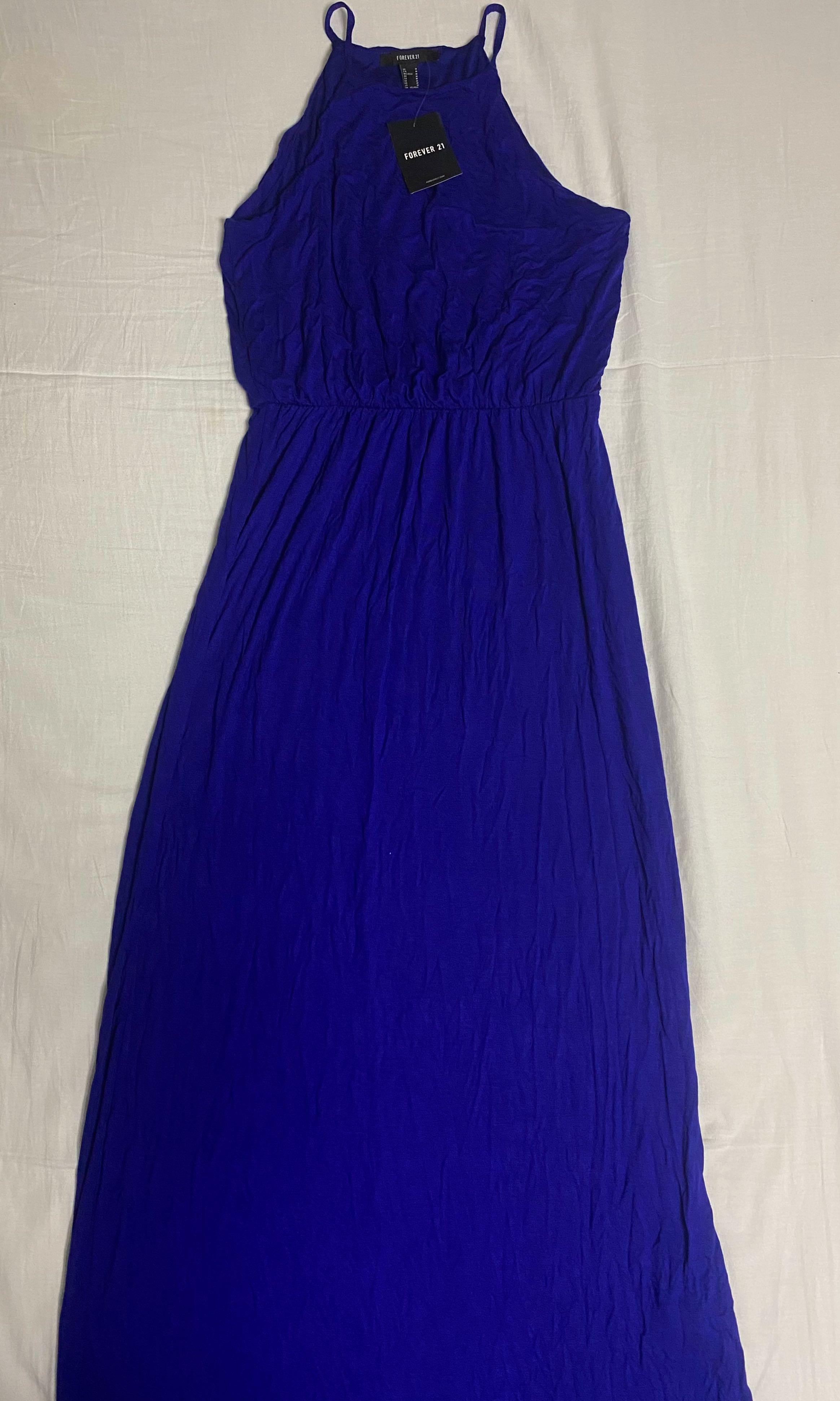 Forever 21 blue maxi dress hotsell