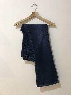 Forever 21 Button Up Bootcut Blue Jeans