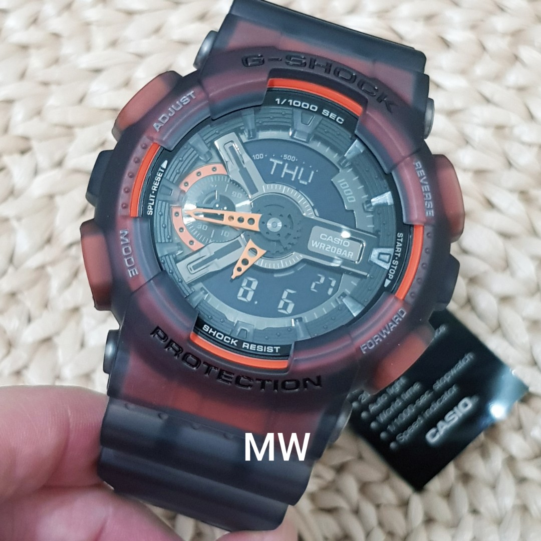G shock ga 110 transparent hotsell