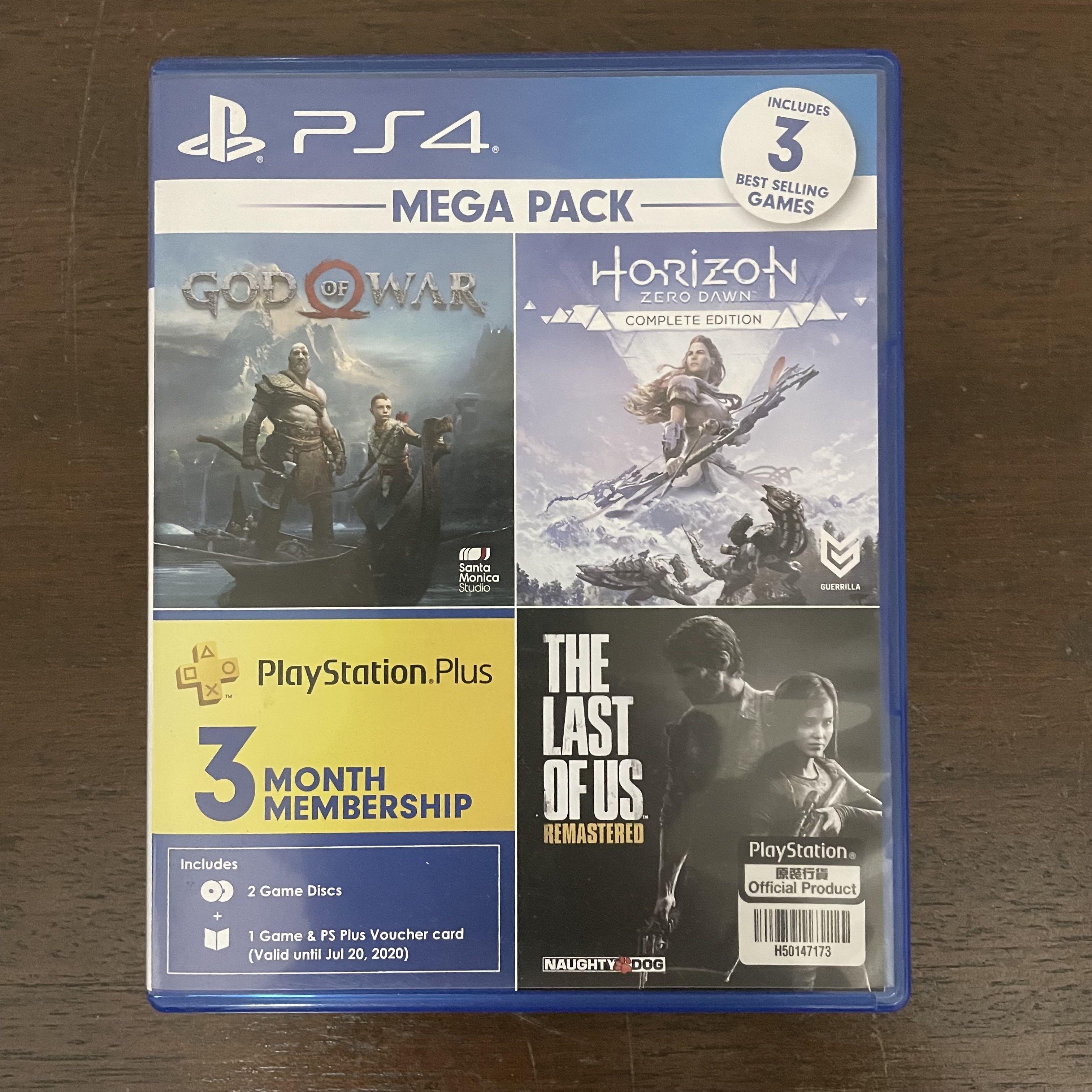 GOD OF WAR AND HORIZON ZERO DAWN MEGA PACK PS4 GAMES Video Gaming