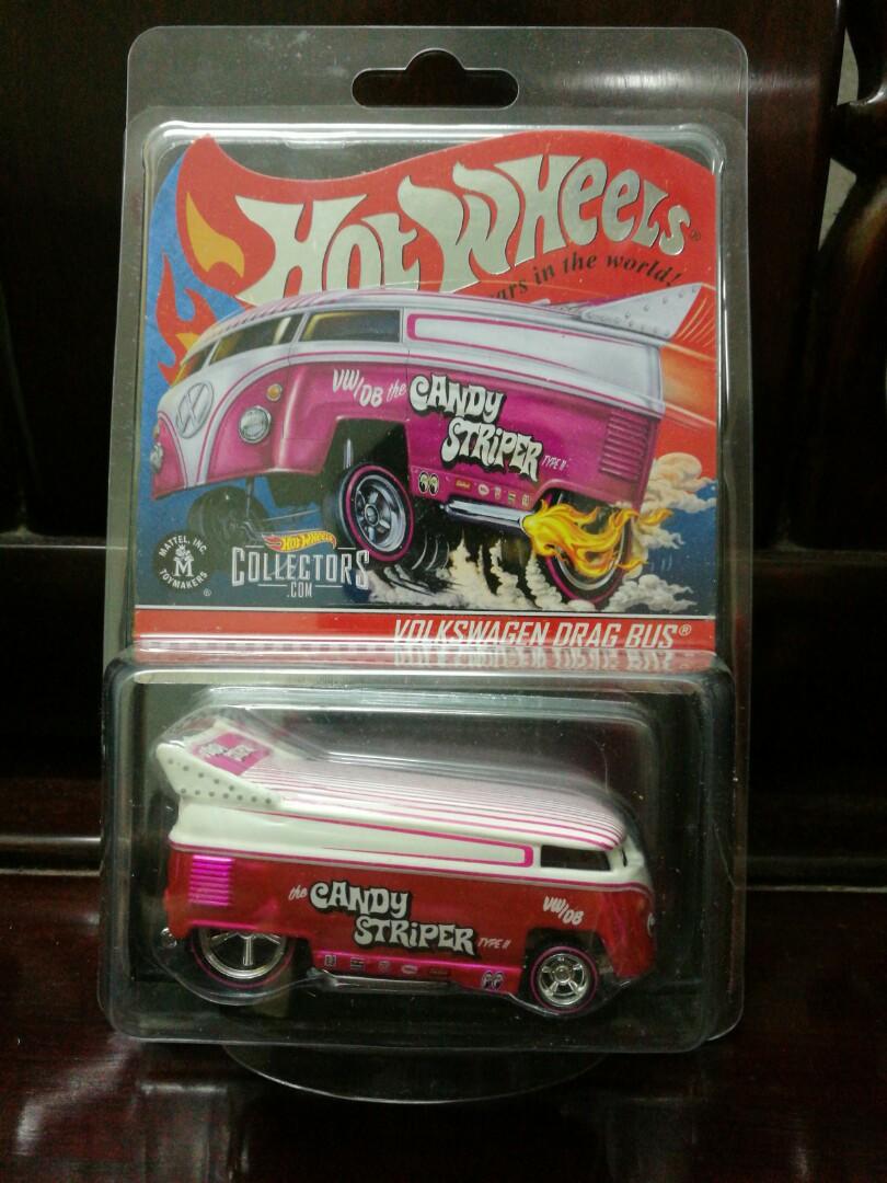 Hot Wheels RLC Candy Striper Volkswagen Drag Bus New in Card, Hobbies