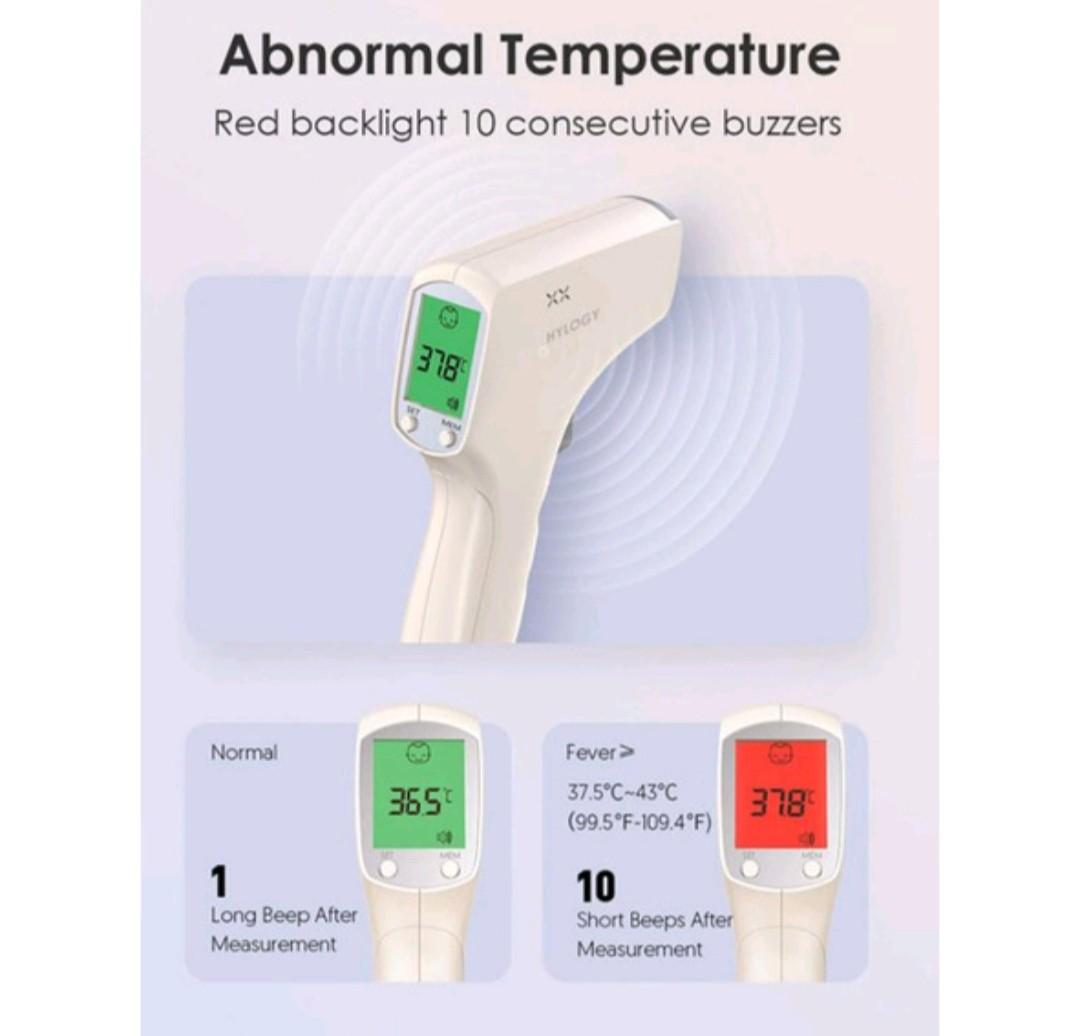 HYLOGY INFRARED FOREHEAD THERMOMETER HT60, Health & Nutrition