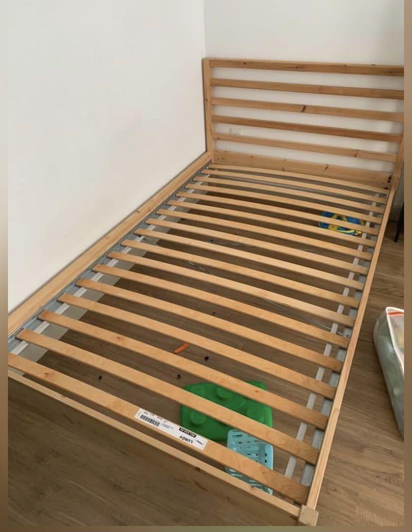 Ikea Super Single Bed, Furniture & Home Living, Furniture, Bed Frames