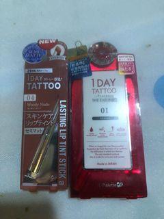 K palette lipstick and eyeliner 1day tattoo