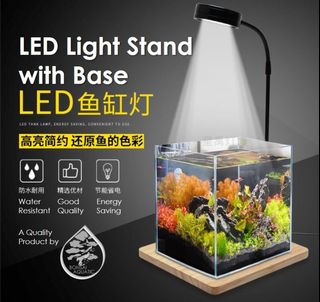 Betta Fish Tank, 360 Aquarium with LED Light, 1 Gallon Fish Bowl