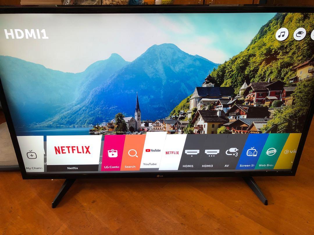 Lg 43吋smart Tv 43uh6100 智能電視netflix Youtube 電視及其他電器 電視 其他電器 電視 Carousell