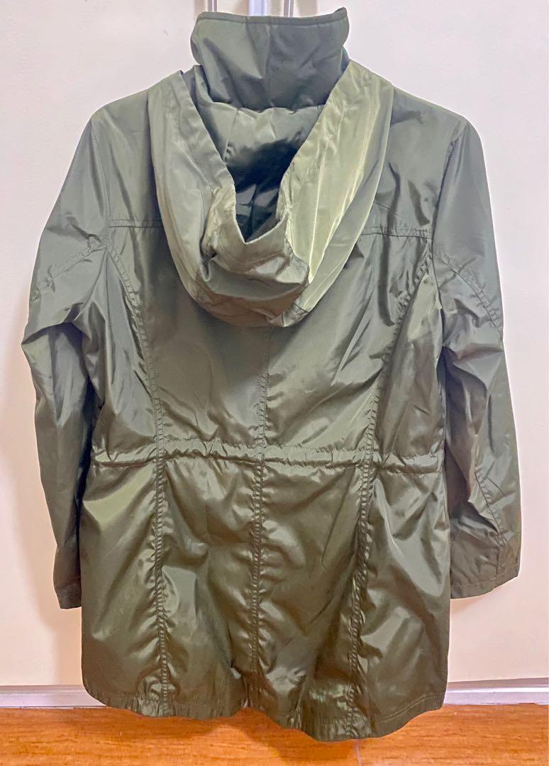 Michael kors olive store green rain jacket