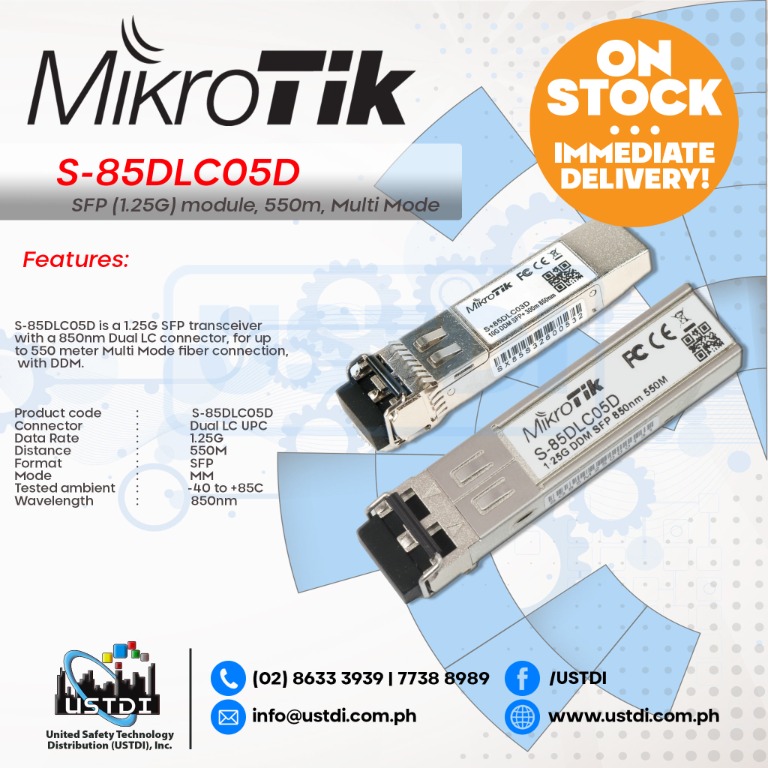 Mikrotik SFP Optical Transceiver, Furniture & Home Living, Security ...