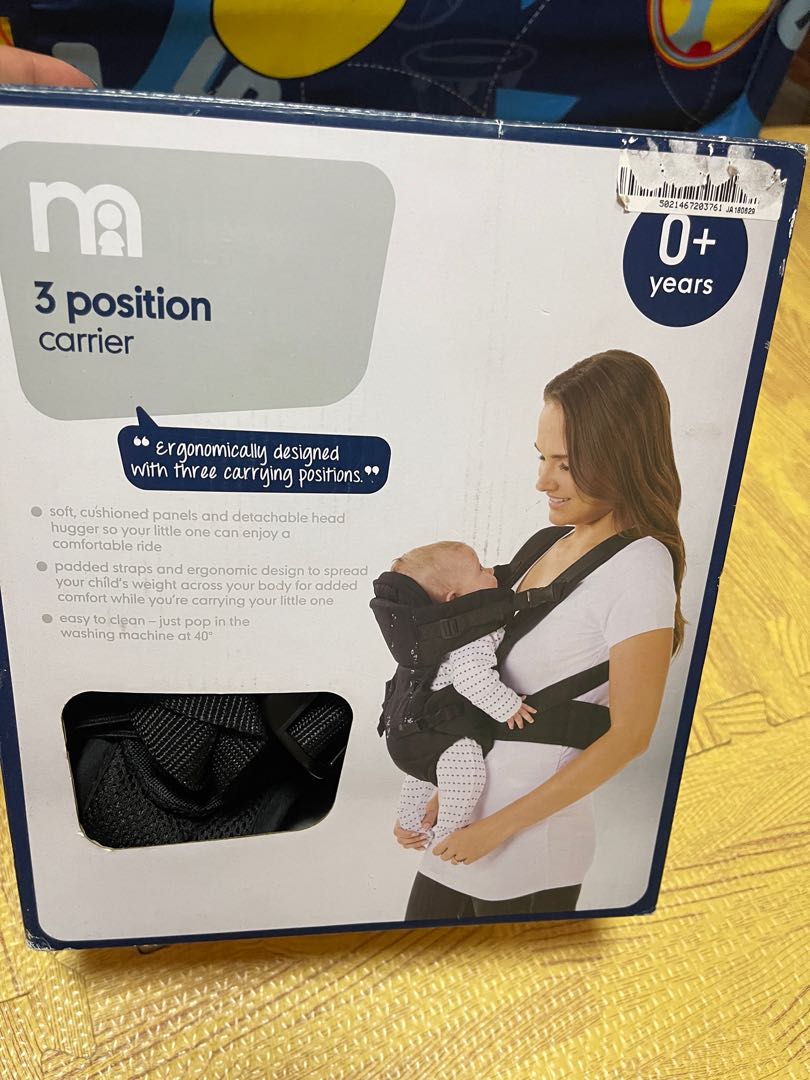 Mothercare 3 position hotsell baby carrier review