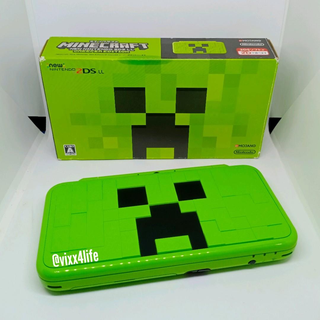 NINTENDO NEW 2DS XL CONSOLE CREEPER EDITION + MINECRAFT 3DS EDITION