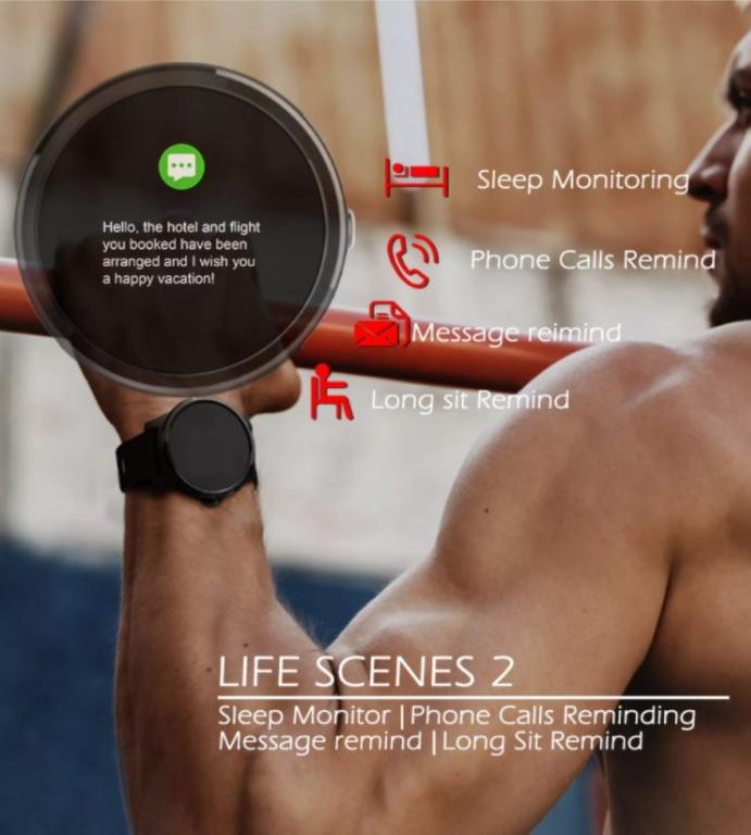NORTH EDGE E101 Smart Watch Men ECG Heart Rate Blood Pressure