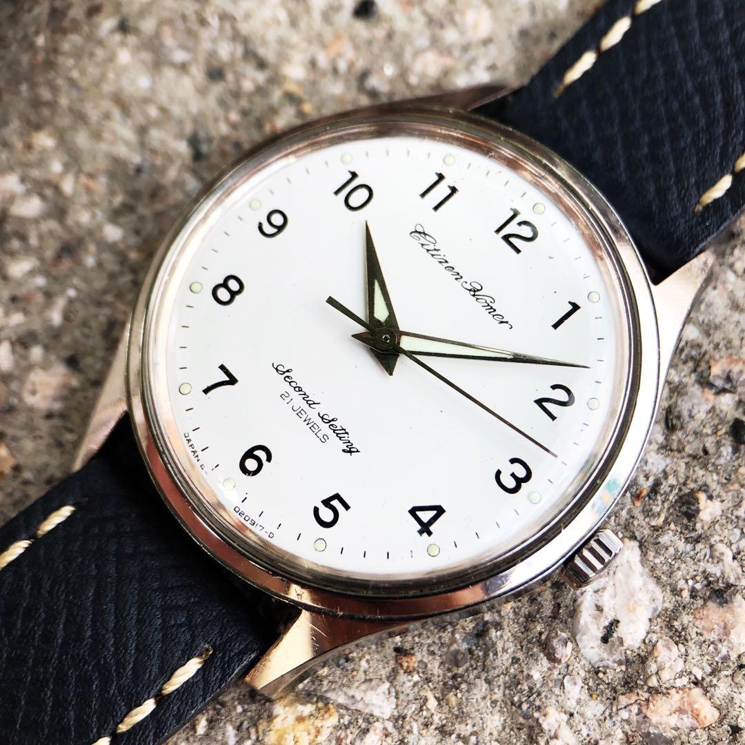 On Sale Citizen 星辰日本鐵路手錶古董錶citizen Homer 興趣及遊戲 古董收藏 古董收藏 Carousell