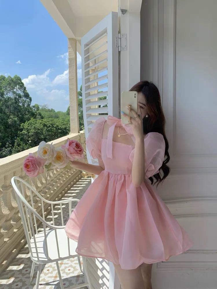 Organza Tulle Princess Mini Dress