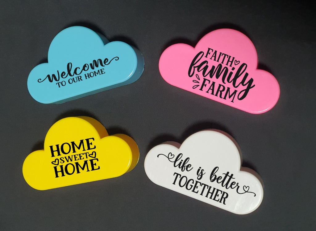 Personalised key holder no drill cute creative colourful