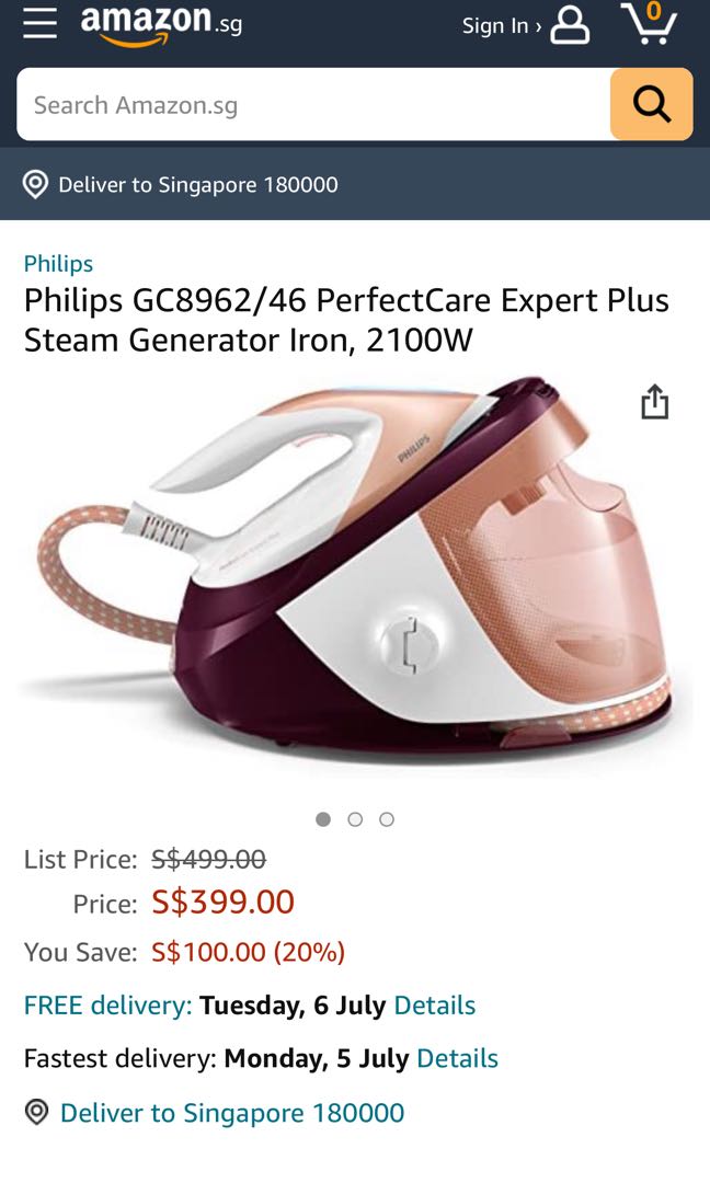 steam iron philips amazon