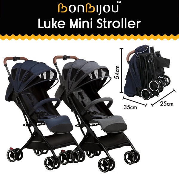 Preloved Bonbijou Luke Mini Stroller w Carry Bag plus 2 Bonbijou