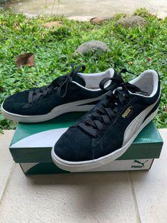 puma suede black harga