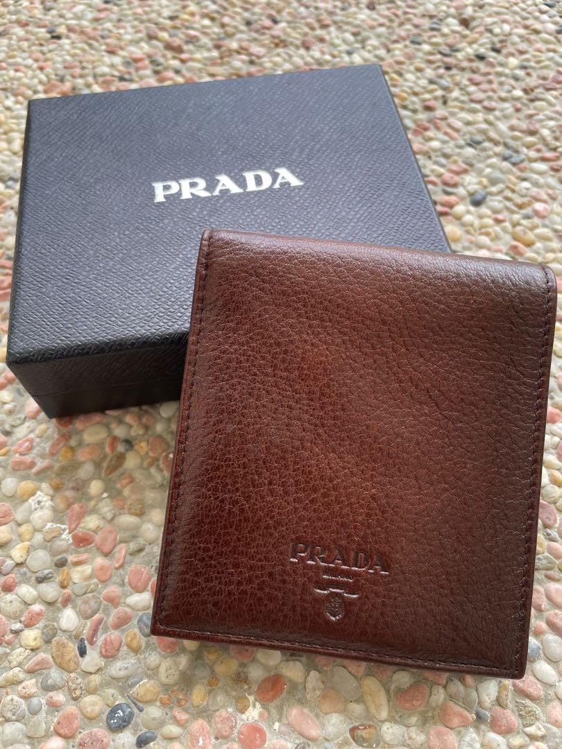 prada mens wallet with coin compartment