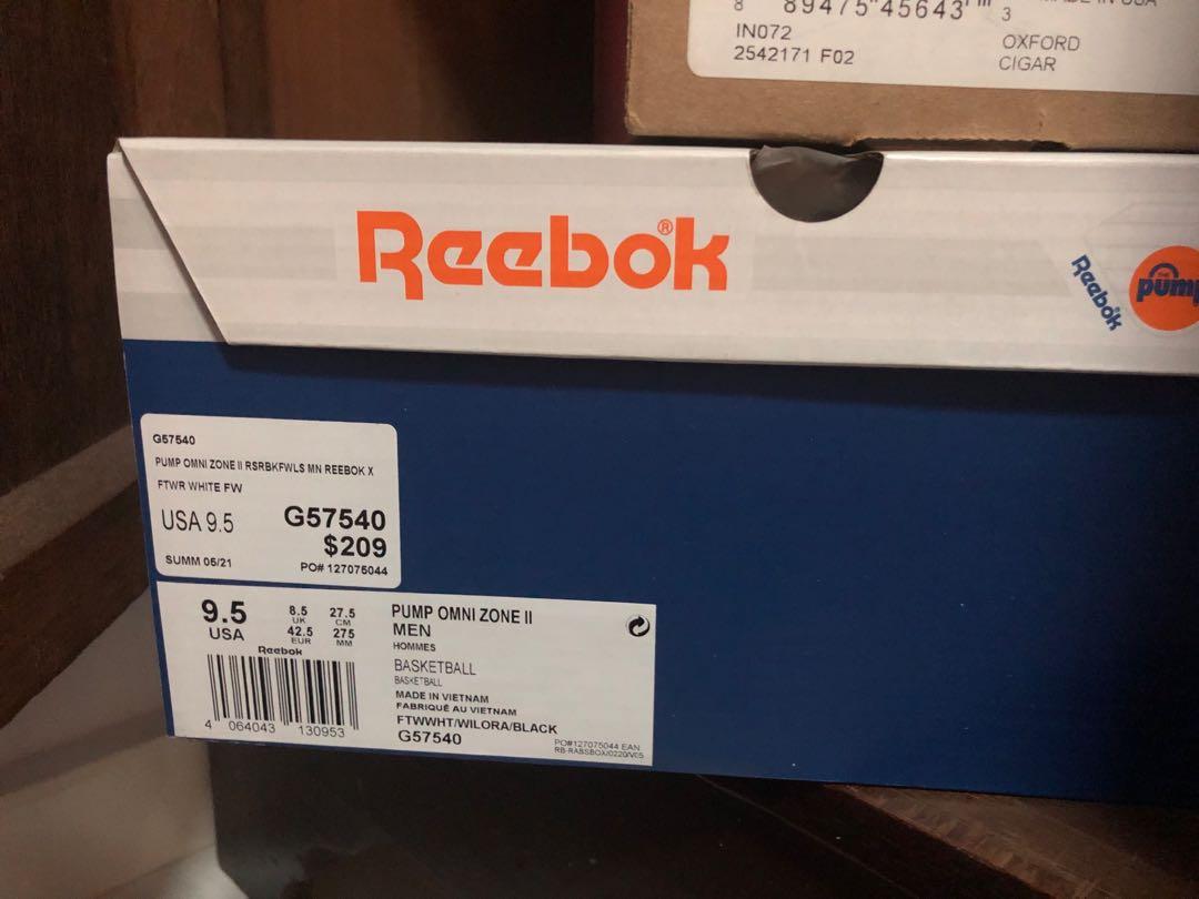 Reebok Pump Omni Zone 2