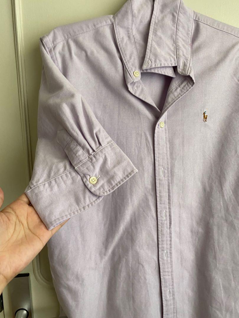 Ralph Lauren Oxford shirt (Category: Shirts) located in Muntinlupa City. Submitted by amdc930 (Listing ID 1098034024, Image 2). Description: Authentic Women’s RL Oxford shirt size Large. Color: lilac. Seldom used. Armpit to armpit measures 21 inches. Price slightly negotiable. Payment thru bdo or gcash.