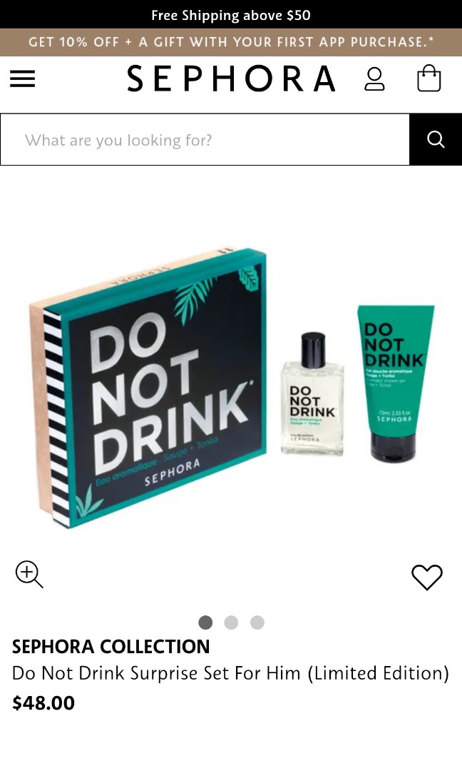 Sephora do not deals drink perfume