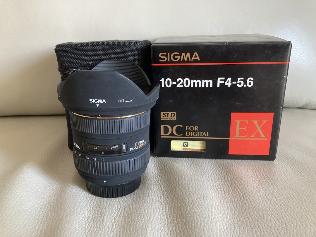 Sigma 10-20mm f4-5.6 EX DC HSM for Nikon, 攝影器材, 鏡頭及裝備