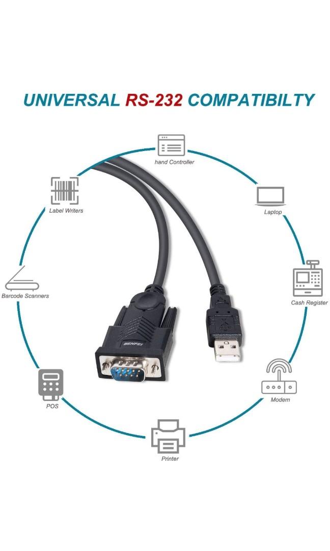 USB to Serial Adapter, Benfei USB to RS232 Male (9pin) DB9 Serial