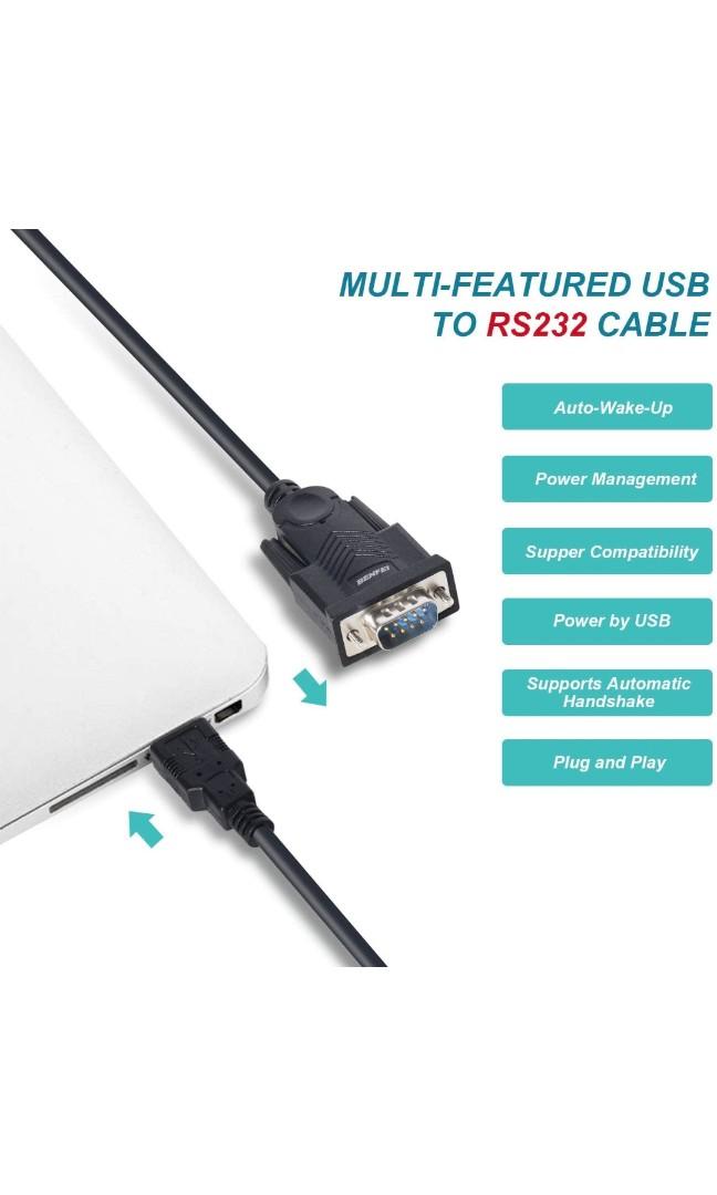 USB to Serial Adapter, Benfei USB to RS232 Male (9pin) DB9 Serial