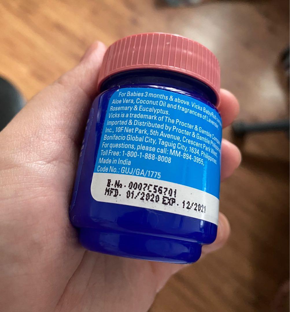 Vicks baby shop rub expiration date