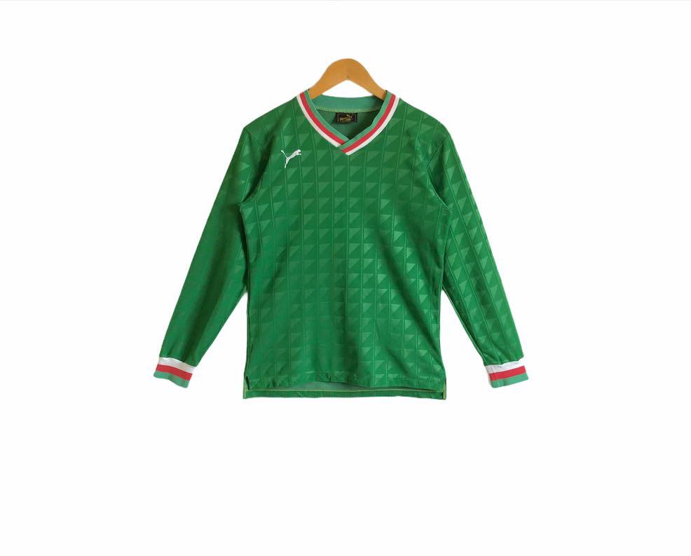 Puma green clearance football shirt