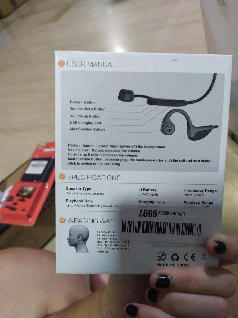 Z8 bone hotsell conduction headphones manual
