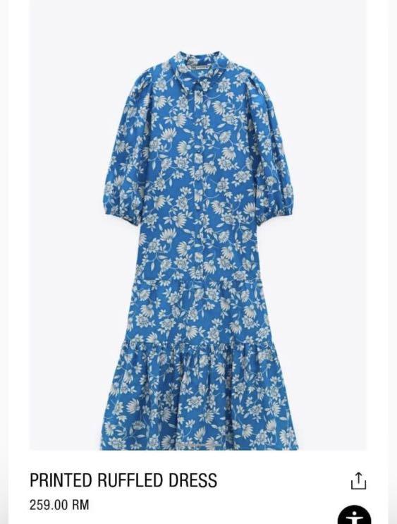 Zara floral dress, Women's Fashion