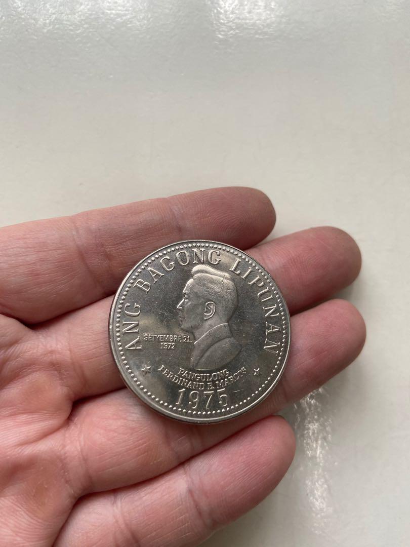 1975 Ferdinand Marcos five peso coin PH (Category: Currency) located in Quezon City. Submitted by sylviafindsph (Listing ID 1102032692, Image 3). Description: Item: 1975 Ferdinand Marcos five peso coin PH PRICE: P1,000 Metro Manila - Grab/LalaMove/Mr. Speedy at buyer’s expense Provincial - Shipping via LBC.