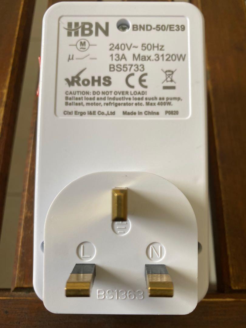 24 hours Programmable Mechanical Timer Plug Switch (HBN BND-50/E39), TV ...