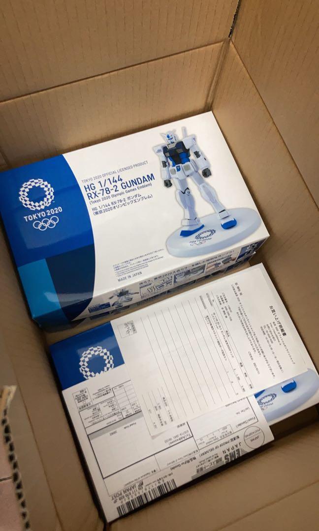 日本東京奧運 東奧 TOKYO 2020 官方限定商品 紀念品系列 日本製造 鋼彈模型1/144 藍色 奧運紀念款 照片瀏覽 1