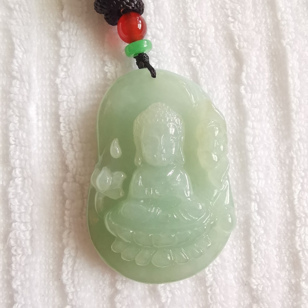 10K JADE BUDDHA RED 翡翠-