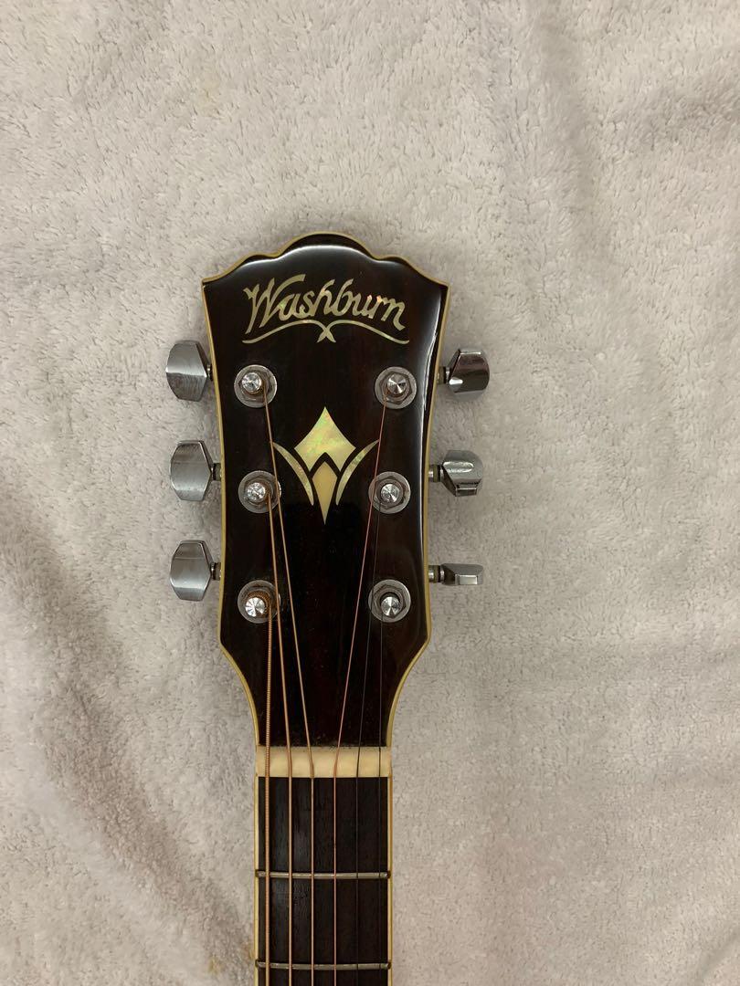 Acoustic guitar Washburn WD10CE, Hobbies & Toys, Music & Media, Musical