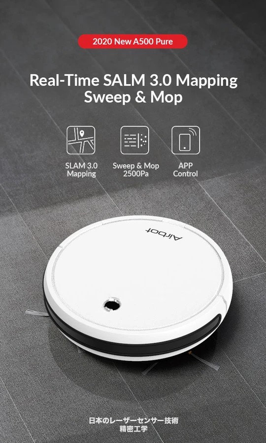 Airbot A500 Slim Robotic Vacuum With Official Warranty, TV & Home Appliances, Vacuum Cleaner